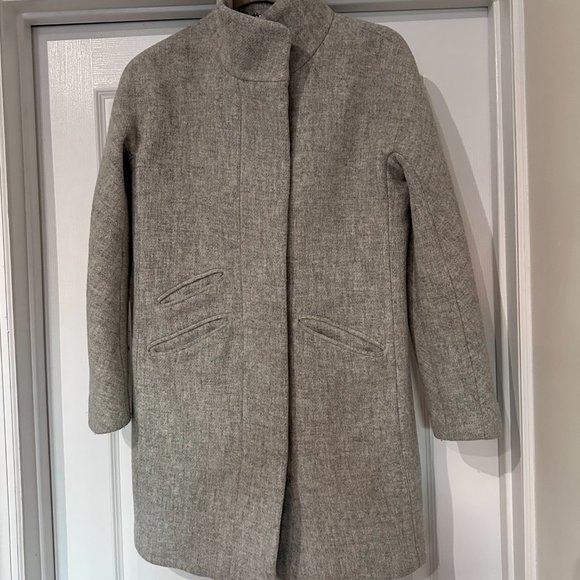 J. Crew Jackets & Blazers - J. Crew Italian Stadium Wool Heather Grey Peacoat